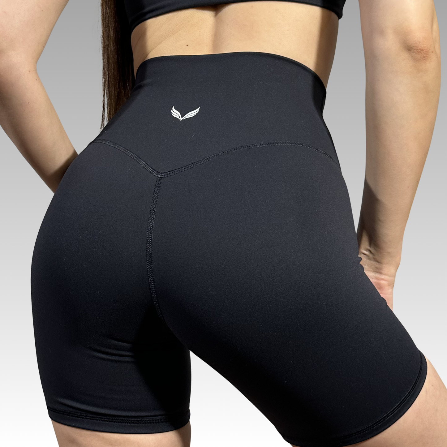 Szorty - Hourglass z wysokim V-kształtnym stanem